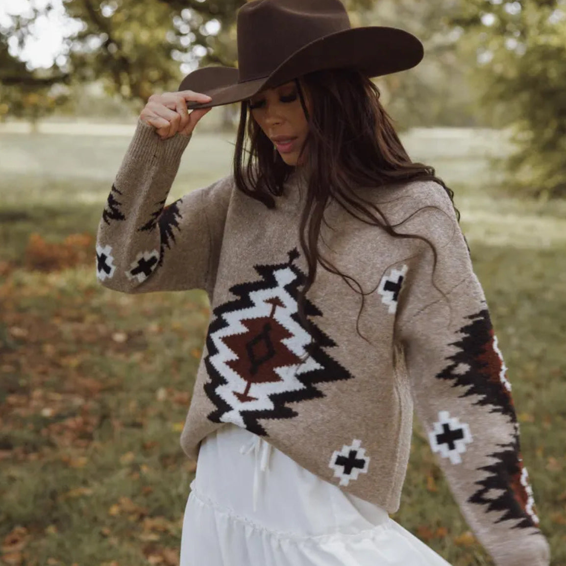 Forks Western Pullover Sweater