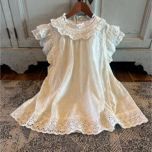 Hanging White Lace Vintage Cotton Blouse