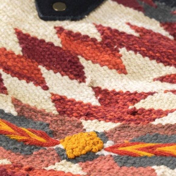 Navajo Aztec Kilim Tapestry Weekender Duffle Tote Bag