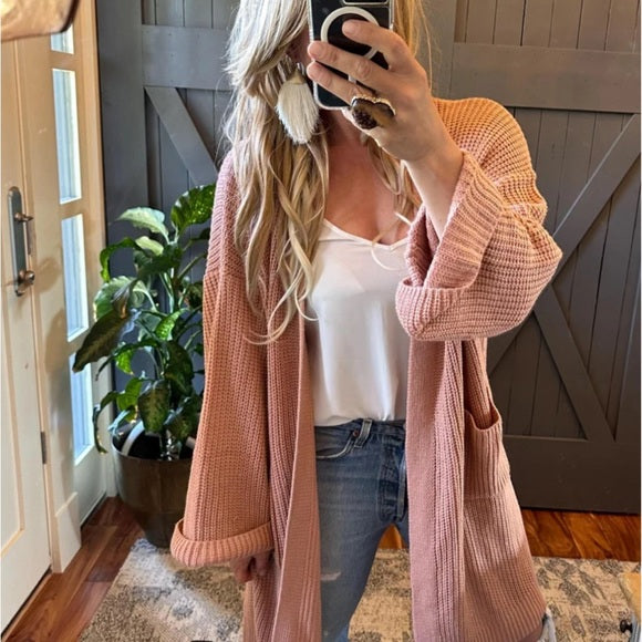 Gleed Oversized Cozy Knit Cardigan Sweater