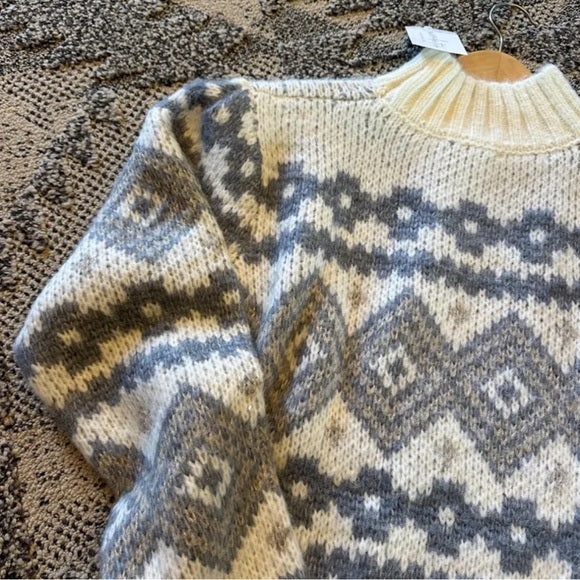 Alline Ski Nordic Fair Isle Pullover Sweater