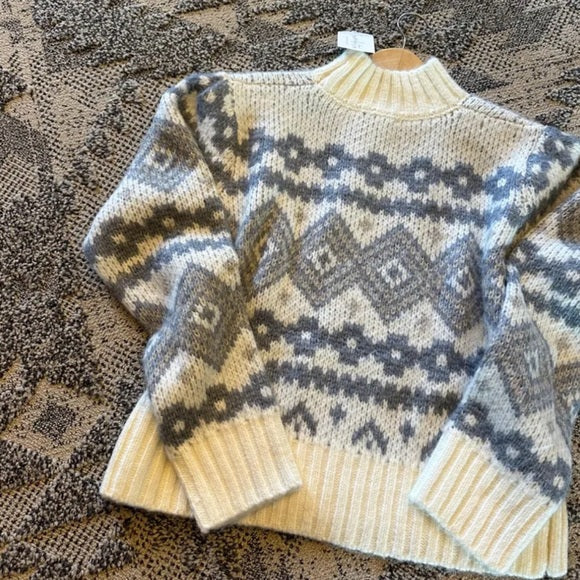 Alline Ski Nordic Fair Isle Pullover Sweater