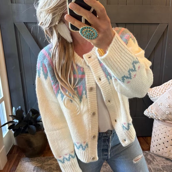 Faire Isle Cardigan Sweater