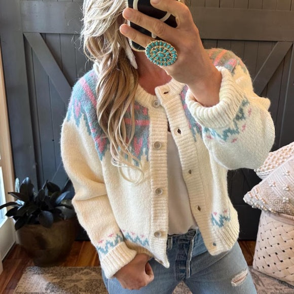 Faire Isle Cardigan Sweater