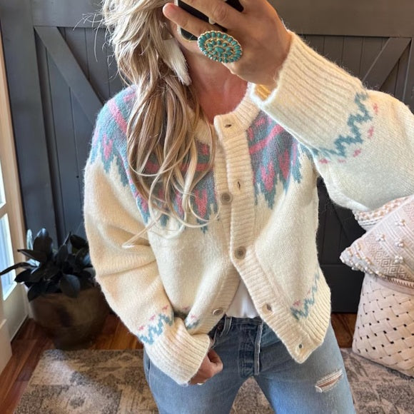 Faire Isle Cardigan Sweater